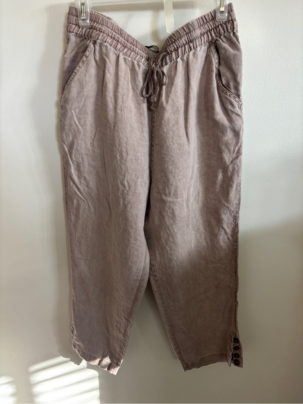 Nicole Miller Linen cropped pant